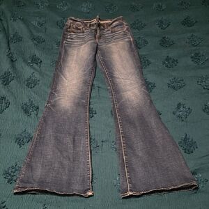 Buckle Women's Wide Leg Jeans in Classic Blue